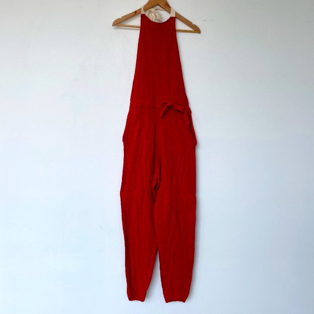 Free People Backless Knit Halter Jumpsuit